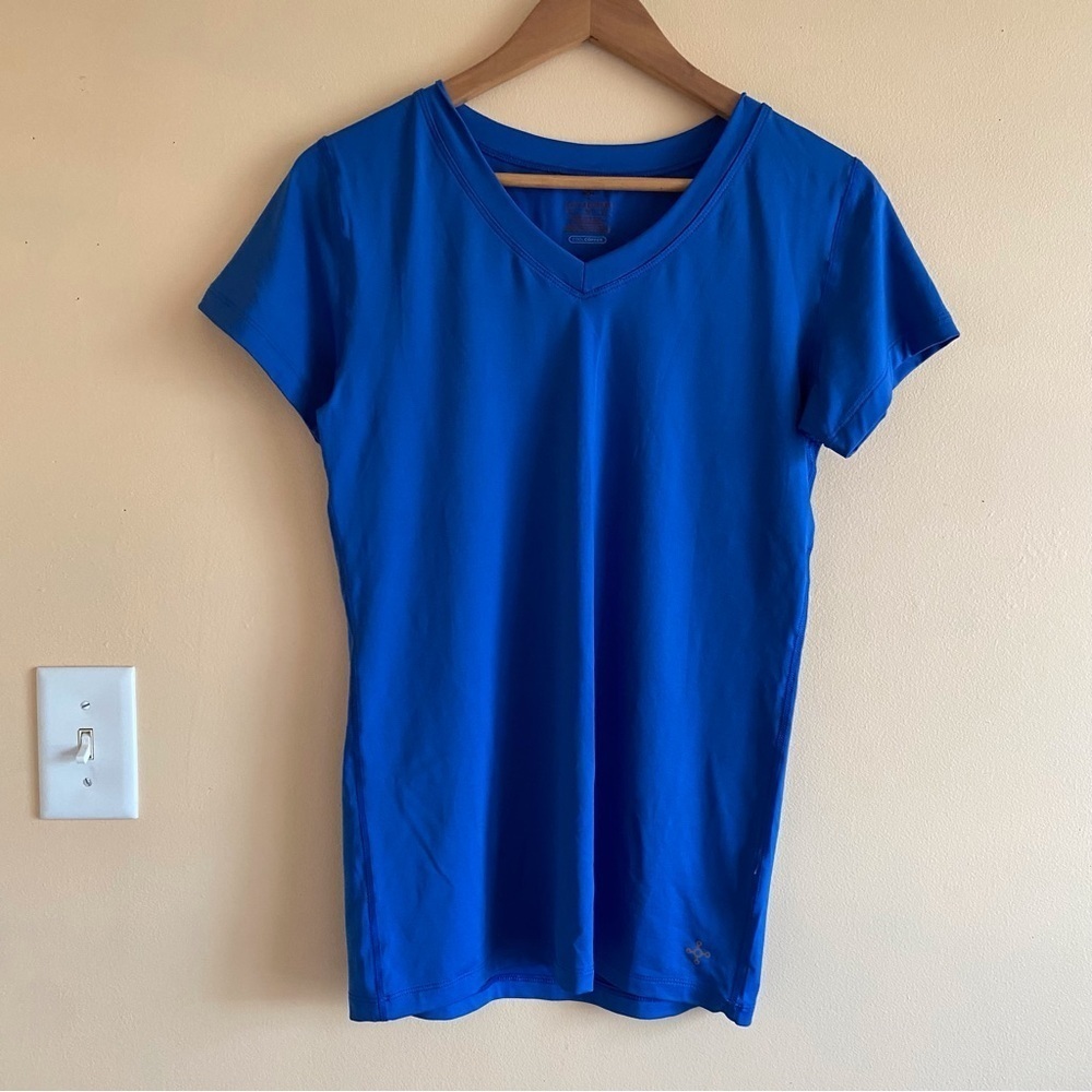 Tommie Copper Women's XL Recovery Liberate V-Neck Short Sleeve Shirt Blue - Picture 14 of 14